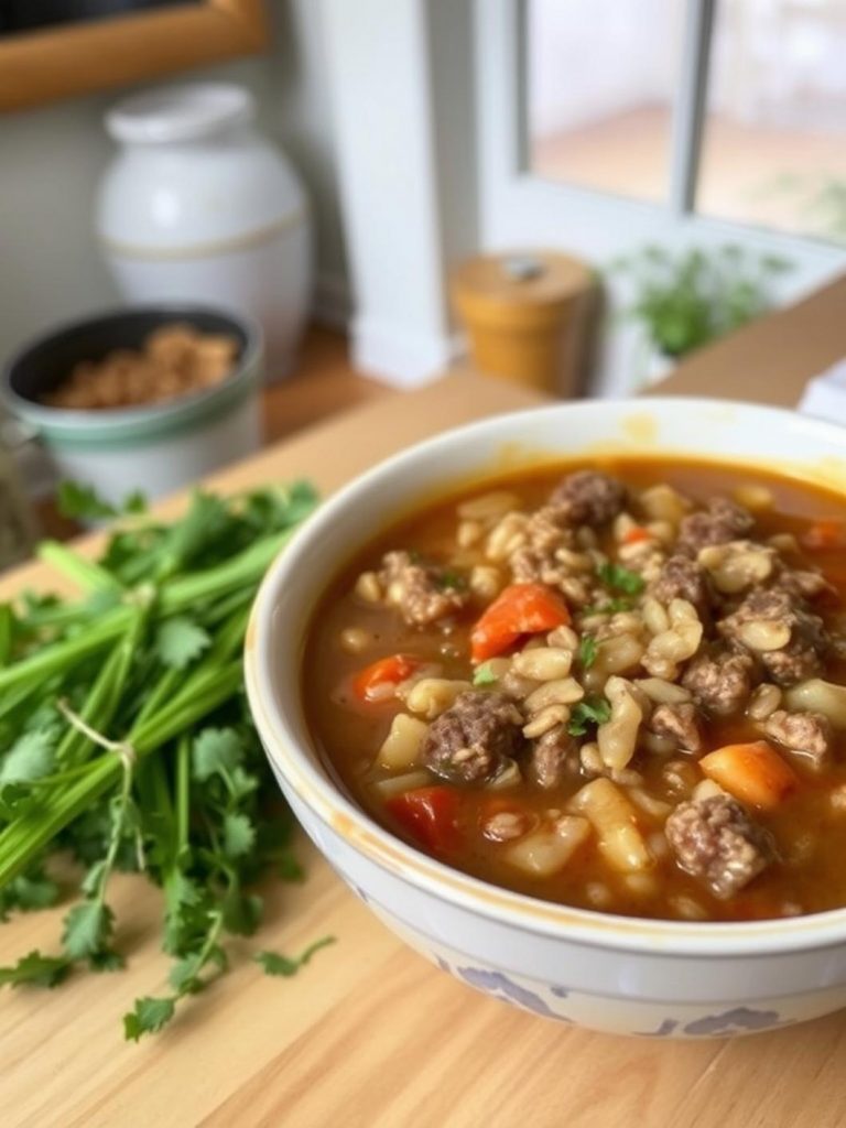 beef and barley soup recipe