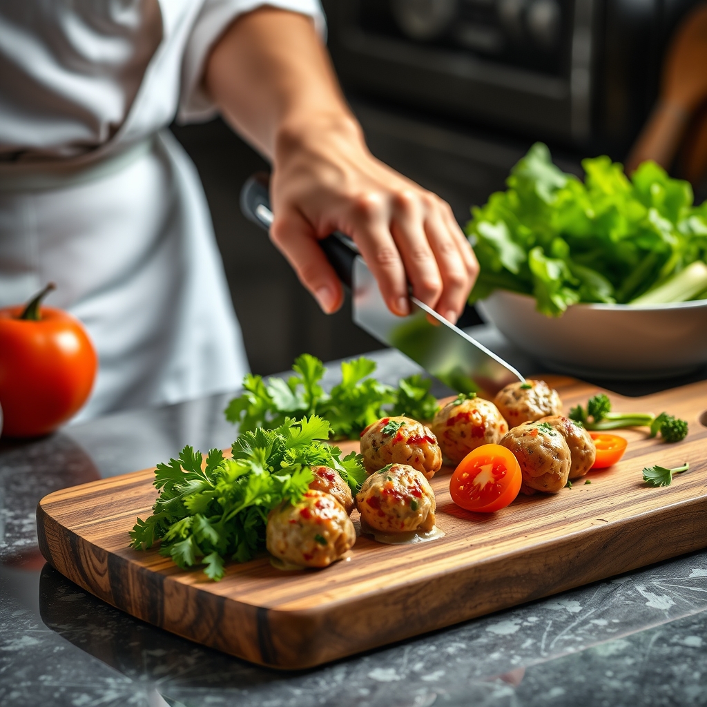 Delicious Chicken Meatball Dinners - Image 1