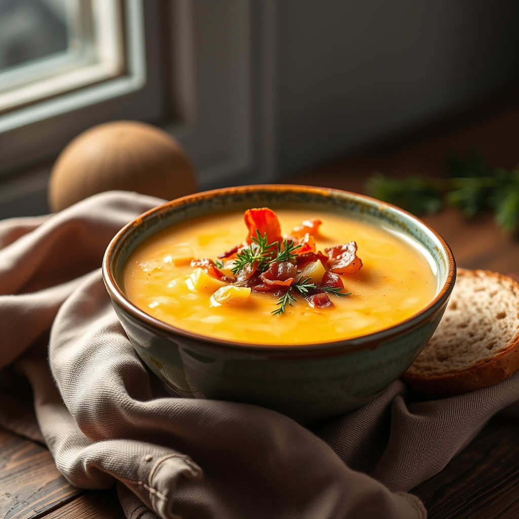 Cheesy Bacon Potato Soup