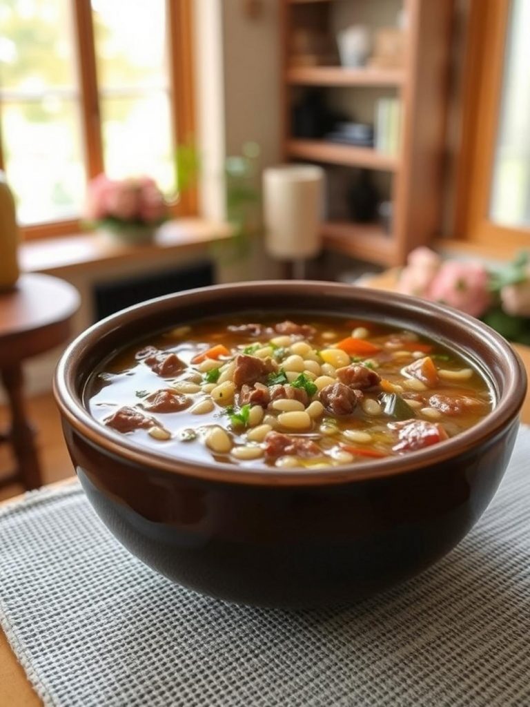 beef and barley soup recipe